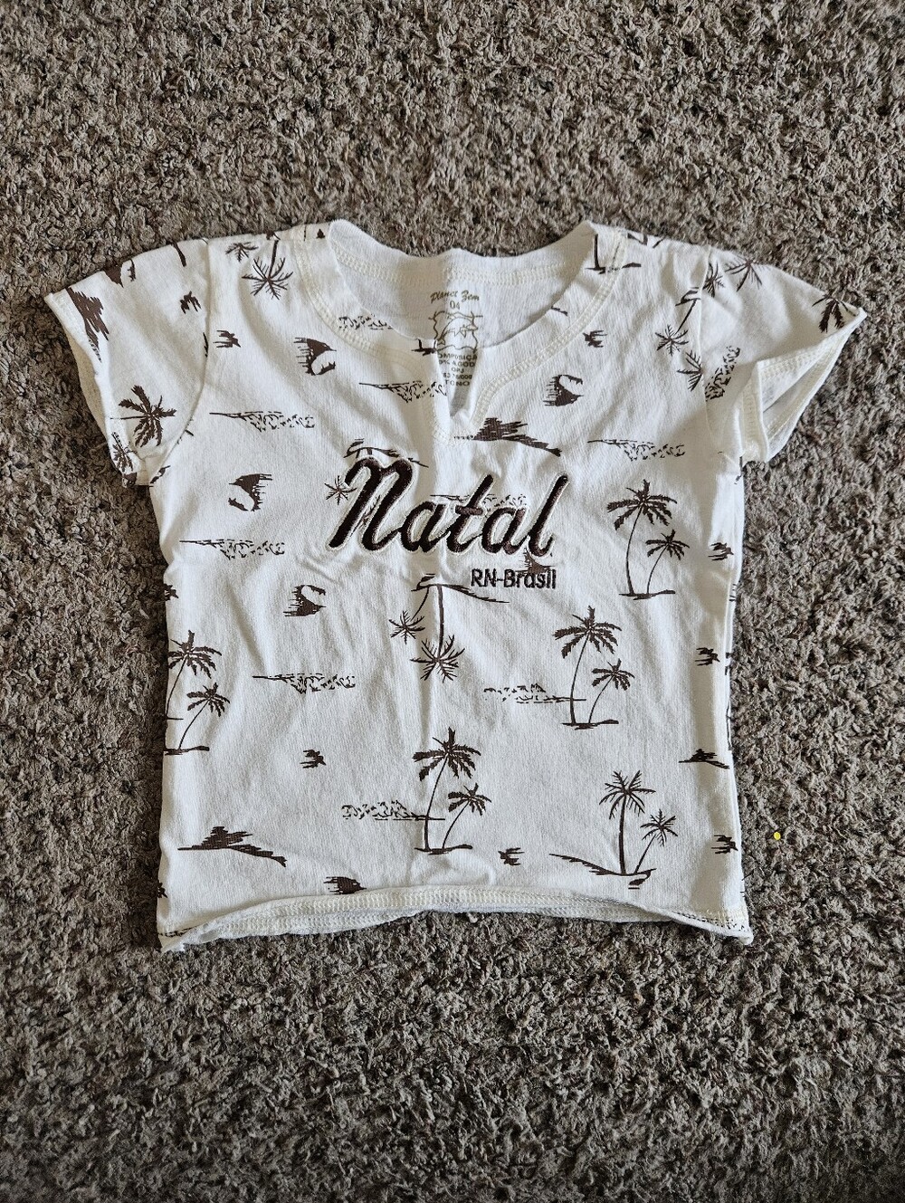 Planet Zen Palm Tree Cotton Natal Brasil Tourist Souvenir T Shirt - Child 4